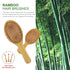 MRD Hair Brush Set, Natural Bamboo Comb Paddle Detangling Hairbrush, Wide-tooth & Tail Comb for All Hair Types