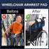 ROYALAY Wheelchair Armrest Pads, Lateral Support Anti-Rollover for Wheelchair with Adjustable Strap, High-Density Foam