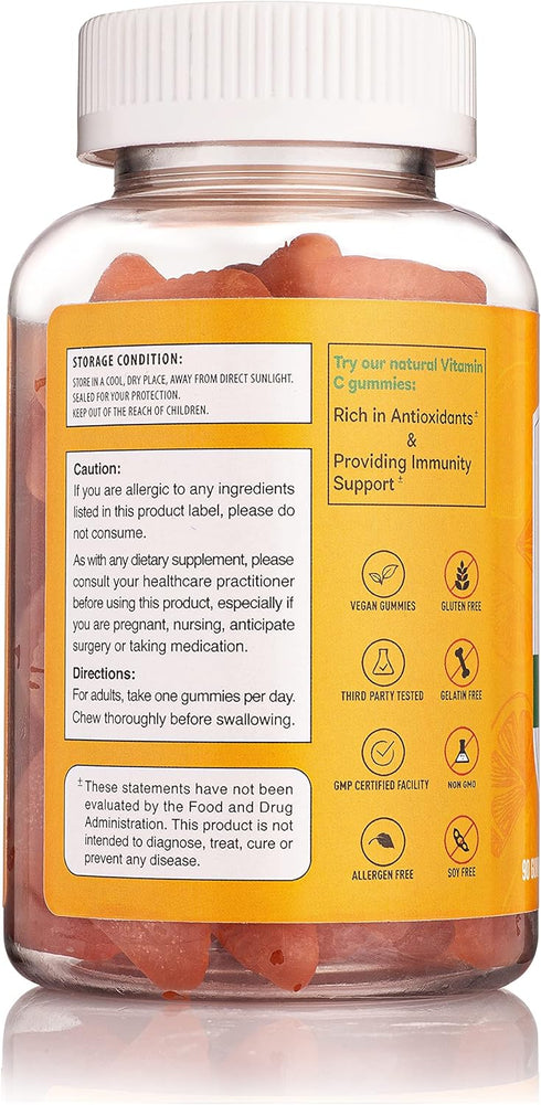 Pharmvista 125mg Gummy 90 Count Vitamin C - Vegan, Gluten Free Supplement