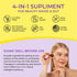 Liquid Collagen Supplements for Women, 2 fl oz, 10000 mcg Collagen, 5000 mcg Biotin, Keratin & Saw Palmetto