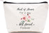 Maid of Honor for a Day - Best Friend Forever Makeup Bag, Travel Pouch for Bachelorette Party Gift
