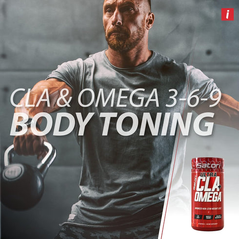 iSatori Ultra CLA - Omega 3 6 9 Safflower Oil Fish Oil Conjugated Linoleic Acid - Stimulant Free Dietary Supplement for