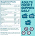 Sugar Free Chlorophyll Gummies, Vitamin B12 Zinc, Natural Deodorant, 60 Count Chewable Supplement