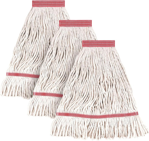MATTHEW CLEANING Heavy Duty Mop Head Replacement for General and Floor Cleaning, Pack of 3