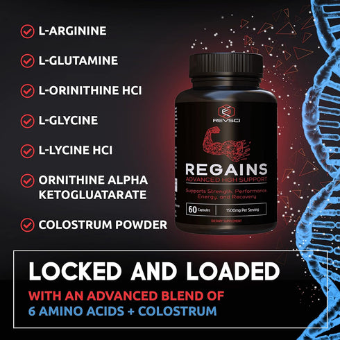 HGH Supplements for Men & Women, Natural Anabolic Muscle Growth, 60 Protein Pills for Muscle Recovery