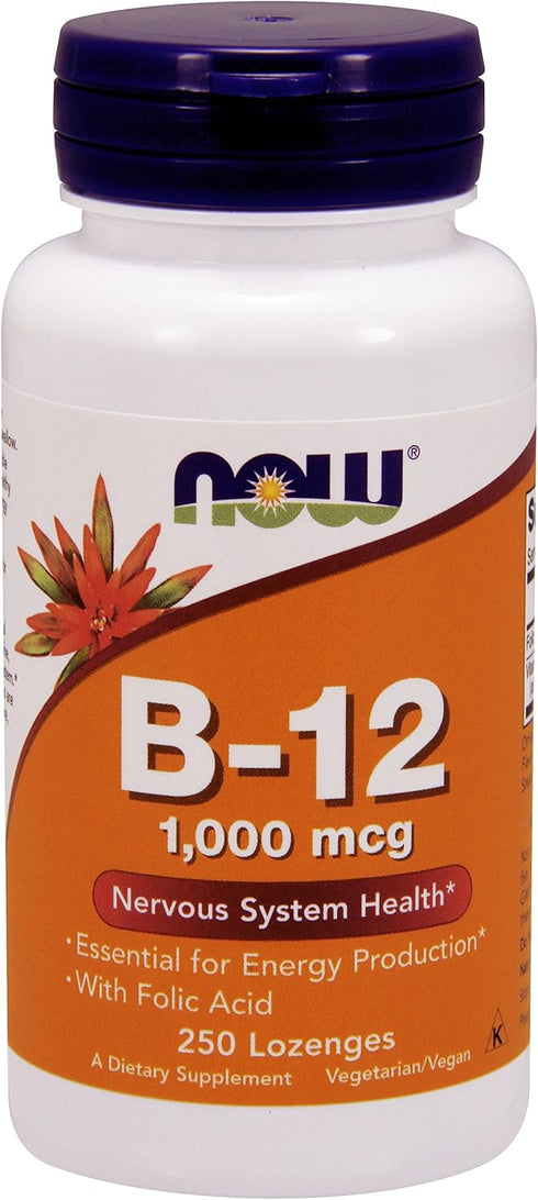 NOW B-12 1000mcg 250 Lozenges