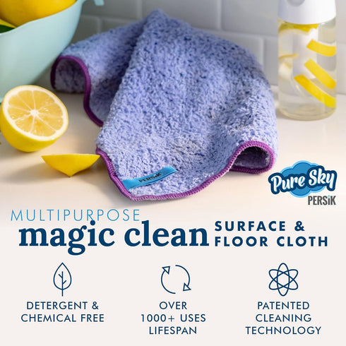 Pure-Sky Magic Deep Clean Cleaning Cloth – Just Add Water, No Detergents Needed - Multipurpose Ultra Microfiber Cloth