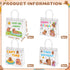 H1vojoxo 24PCS 7.9x3.2x7.9 Inches Capy Birthday Gift Bags - Cappy Clear PVC Gift Bags with Handle Reusable Capy Time