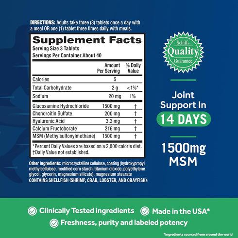Move Free Advanced Joint Support Supplement, 120 Tablets (40 servings)