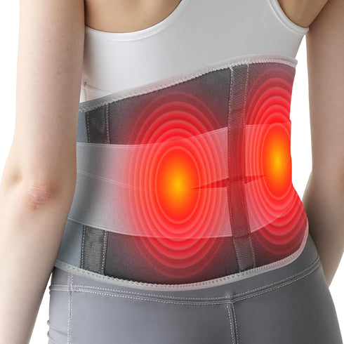 purella Cordless Heating Massage Pad Customizable Pain Relief with 3 Heat 3 Vibration