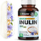 BIO KRAUTER Inulin Powder Capsules - 1200 mg Prebiotic Fiber Supplements - 100 Count Chicory Root Fiber for Digestive