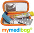 Double Epipen Carry Case - Hardcase Insulated Medication Bag, Bright Orange Epipen Holder for Emergencies