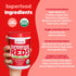 Feel Great Organic Superfood Reds Powder with Beet Root Powder, Digestive Support and Bloating Relief