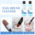 Nail Brush Cleaner 5fl.oz 150ml, Quickly Clean Nail Art Brush and Conditioner for DIY Salon at Home