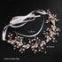 Rose Gold Crystal Bridal Headbands, Wedding Headpieces, Leaves Design Hair Accessories for Brides and Bridesmaids