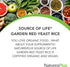 Natures Plus Source of Life Garden Organic Red Yeast Rice - 600 mg, 60 Vegan Capsules for Well-Being