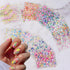 30 Sheets Flower Nail Art Stickers, Colorful 3D Self Adhesive Daisy Floral Decals for Women and Girls