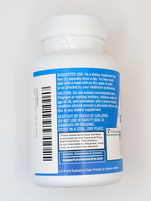 Clean Nutraceuticals Immune Defense Support Supplement 8 in 1 with Zinc, Quercetin, VIT C, Vitamin D3, Elderberry - 60