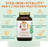 PURE SYNERGY Vita·Min·Vitality | Natural Multivitamin for Men | Organic Whole Foods | Energy, Stress, Immune Support