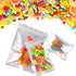 100 Pack Resealable Mylar Bags 4 x 6 Inch Smell Proof Foil Pouch Flat Bag with Clear Window in Pink