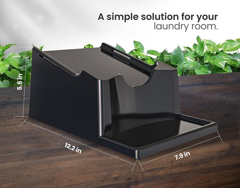 Skywin Laundry Detergent Holder Organizer, Black - Drip Tray for Liquid Laundry Detergent Containers