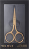 Velour Too Sharp Lash Scissors - Gold Stainless Steel - Small Hair Scissors for Brows, False Lashes, and Facial Hair - Pointed and Sharp Tip Shape Cutter - Portable Beauty Tool by Velour Lashes