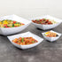 Restaurantware Moderna 32 Ounce Fancy Plastic Bowls, 10 Square Disposable Salad Bowls for Warm and Cold Foods