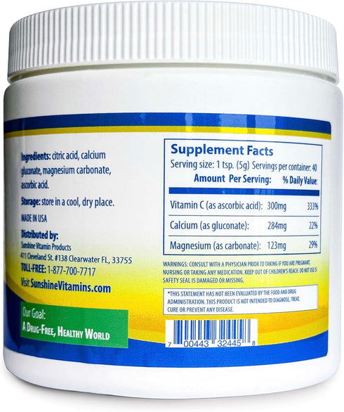 Instant Cal Mag C, Fast-Acting Calcium, Magnesium, and Vitamin C for Improved Sleep