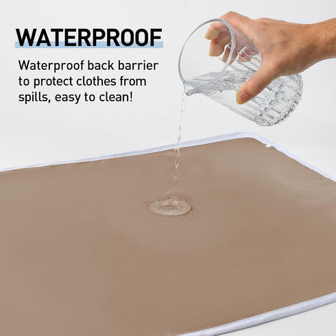 Washable Waterproof Adult Bibs for Men and Women - Clothing Protectors with Debris Trap