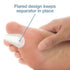 ZenToes Toe Separators for Bunion Pain Relief, Set of 6 Flared Gel Straighteners to Align Toes and Prevent Corns and