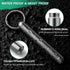 TISUR Micro Keychain Pill Holder, Waterproof Titanium Pill Case for Travel, Purse, Pocket, Extended Upgrade