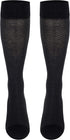 TOUCH Compression 20-30 mmHg Cotton Socks for Women, Black Herringbone, Medium