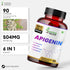 Humming 504mg 6-in-1 B6, 90 Herbs Apigenin Brain & Wellness Supplement with L-Theanine, Bacopa, Magnesium, Vitamin