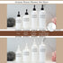 Silkscreened Empty Shower Bottle Set, 3-Pack, 16 oz Cosmo/Bullet, for Shampoo, Conditioner, Body Wash, White