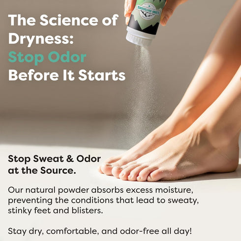 Lemon Eucalyptus Shoe Deodorizer Spray & Foot Powder Bundle - Natural Freshness