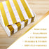SILVER SPOONS Gold Napkins for Wedding Reception - 36 Piece, 5” x 5” 3-ply Cocktail Napkins for Party, Stripe Design