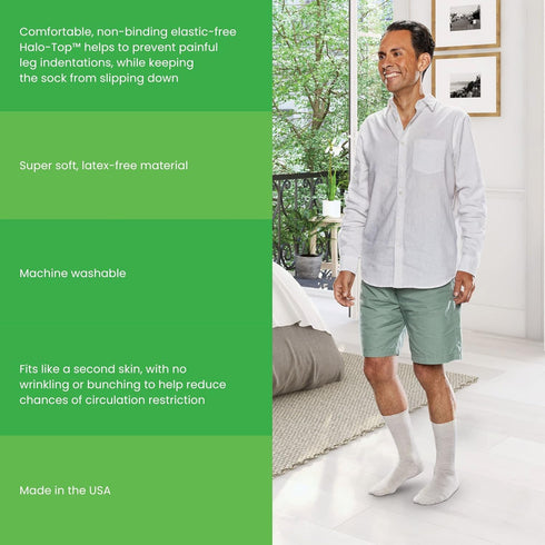 Seamless 3 Pack (6 Count) Diabetic Crew Socks