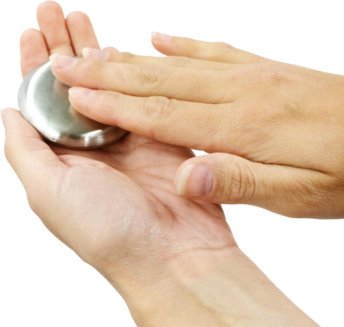 Performance Bye Bye Smells Kitchen Gadgets Stainless Steel Soap Oval Hand Odor Remover Bar Smells Eliminator Absorber