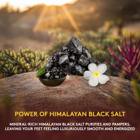 OKAY Himalayan Black Salt Detoxifying Foot Soak, 16 oz, Cleanse - Refresh - Relax for All Skin Types
