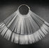 LoveOurHome 150pc Clear Nail Swatch Sticks, Long Stiletto Coffin Almond Nails Polish Sample Tester Stick with Ring for