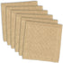 DII Cleaning Collection Soft Highly Absorbent Microfiber, Dishcloth Set, 12x12, Taupe, 6