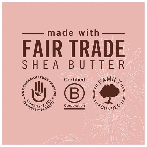 SheaMoisture Curling Gel Souffle - 12 oz for Thick, Curly Hair with Coconut & Hibiscus