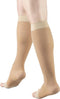 Truform Sheer Compression Stockings, Women's Knee High Length, Open Toe, 15-20 mmHg, 20 Denier, Light Beige, 3X-Large
