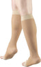 Truform Sheer Compression Stockings, Women's Knee High Length, Open Toe, 15-20 mmHg, 20 Denier, Light Beige, Medium