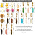 Messen Dreadlocks Jewelry Crystal Wire Wrapped Braids Hair Accessories Imitation Wood Beads Cuffs Coils Rings Pearl Pendants