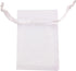 ATCG 100pcs 8x12 Inches Large Drawstring Organza Bags, White, for Decoration, Festival, Wedding Party Favor Pouches.