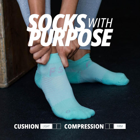 OS1st FS4 No Show Socks for Plantar Fasciitis Relief - Comfort & Support