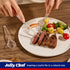 JOLLY CHEF 300 Count Plastic Cutlery Set, Clear Disposable Utensils, 100 Forks, 100 Spoons, 100 Knives for Party