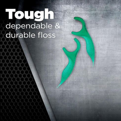 GUM Professional Clean Floss Picks - Extra Strong Shred-Resistant Dental Flossers, Fresh Mint Flavor, 150ct