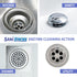 SANI 360° Sani Sticks Drain Cleaner and Deodorizer, 48 Count, Unscented Enzyme Pipe Cleaners, Safe for Sinks
